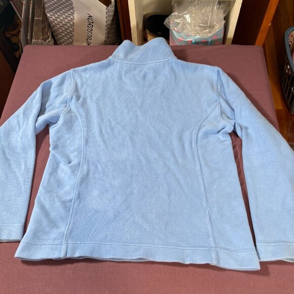 Tommy Bahama Quarter Zip Pullover Sweatshirt in Baby Blue - Size Small (4/6) - Picture 10 of 12
